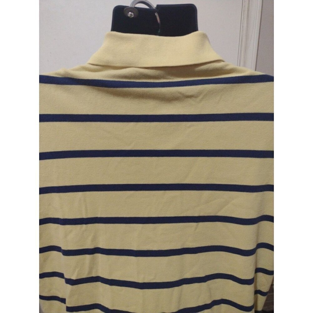 Polo Ralph Lauren Polo Shirt Mens 2XB Yellow and Blue Striped Big 2X Polo - Picture 9 of 13